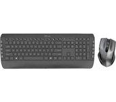 teclado inalambrico + raton trust negro