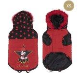 Abrigo para Perro Minnie Mouse Negro XS Rojo