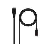 Cable USB a micro USB NANOCABLE 10.01.1201-BK