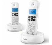 Teléfono Dect Philips D1612W Duo