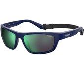 Gafa de sol POLAROID PLD 7037/S PJP (5Z) BLUE/GREY MULTILAYER GREEN POLARIZED CALIBRE 60