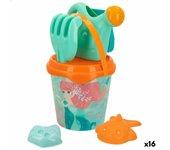 Set de Juguetes de Playa Colorbaby Polipropileno (16 Unidades)