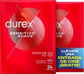 Durex - Preservativos Sensitivo Suave para Mayor Sensación Packs 12-24-48 condones para un sexo seguro