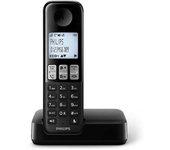 Teléfono Fijo PHILIPS D2501B/34 Negro