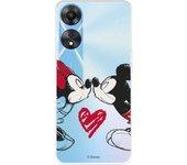 Funda para Oppo A78 5G Oficial de Disney Mickey y Minnie Beso - Clásicos Disney