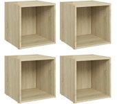 Mueble para TV 4 piezas Sonoma Oak 37x35x37 cm Madera multicapa