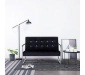 Sofa VIDAXL Negro Tela (114x78x81 cm)