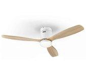 Ventilador DC SIROCO blanco beige led integrado 132 cm SCHULLER