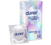 PRESERVATIVOS DUREX INVISIBLE LUBRICADOS 12 UDS CONDONES