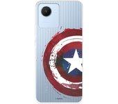 Funda para Realme C30 Oficial de Marvel Capitán América Escudo Transparente - Marvel