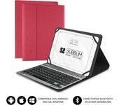 FUNDA TABLET SUBBLIM KEYTAB PRO BLUETOOTH 10,1" RED