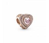 Charm Pandora Corazón Nivelado Brillante 789218C01