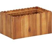 vidaXL Arriate de madera maciza de acacia 50x30x25 cm