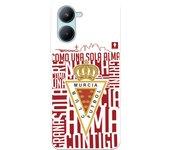 Funda Para Realme C33 Del Real Murcia Escudo Fondo Blanco - Licencia Oficial Real Murcia