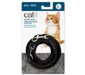 Catit Correa Extra Larga Negra para gatos 3m