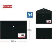 Gloria Europa Pack 12pcs Carpeta Sobre Portafolios Plástica con Broche de Presión Carpeta  Colores A4 33.5x23.5cm  para Documentos, Certificados, Recibos, Oficina y Escuela, Papelería, Documentos, Certificados, Recibos