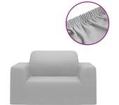 vidaXL Funda Elástica Para Sillón Poliéster Jersey Gris