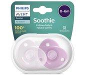 Avent Chupete Soothies Silicona 0-6 Meses Niña