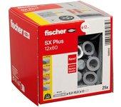 Fischer Taco Sx 12x60 - Pack 25 Uni