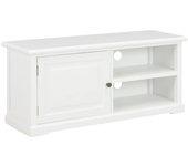 Mueble TV blanco 90x30x40 cm en madera