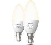 Bombilla Philips HUE White Vela E14 Pack Doble Wifi & BT