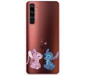 Funda para Realme X50 Pro Oficial de Disney Angel & Stitch Beso - Lilo & Stitch