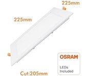 Placa Slim LED Cuadrada 20W - OSRAM CHIP DURIS E 2835 4000k