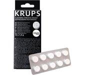 Krups Descalcificador Cafetera XS300010 Pastillas Descalcificadoras Cafetera, Pastillas Krups Limpieza Cafetera, 1,5 gr x 10 unidades