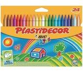 BiC Plastidecor Ceras de colores 24 CERAS