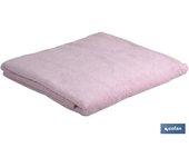 TOALLA TOCADOR ROSA CLARO GR580/M2 MODELO FLOR 30X50