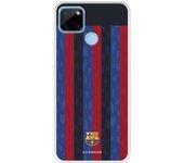 Funda para Realme C21Y del FC Barcelona Fondo Rayas Verticales  - Licencia Oficial FC Barcelona