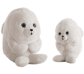 Foca de Peluche Blanca en varios tamaños