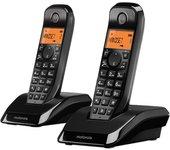 MOTOROLA S1202 Telefono DECT DUO Negro