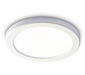 Ideal lux aura downlight led empotrable redondo blanco, 3000k, no regulable