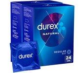 Durex - Preservativos Natural, el clásico de durex, para Mayor Sensación Packs 12-24-48 condones para un sexo seguro