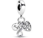 Charm colgante triple Pandora Infinito Familia - 792201C01