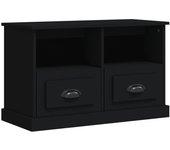 Soporte de TV negro 80x35x50 cm de madera multicapa