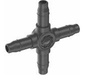 Conector de manguera Gardena "Easy & Flexible"13214-26 Cruz 3/16" 4,6 mm 20 Unidades