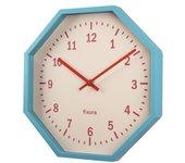 Reloj de pared octágono azul 30 cm