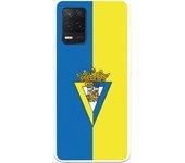 Funda para Realme 8 5G del Cádiz Escudo Fondo Bicolor - Licencia Oficial Cádiz CF