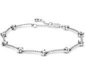 Pandora Pandora Pulsera en plata de ley Barras Brillantes en Pavé 599217C02 , para Mujer