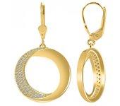 Joyas Oro 8K – Pendientes de Aro en Oro con Circonitas Emmelie