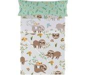 Happy sloth juego de sabana cama 105 (180x270 cm)