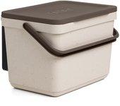 CUBO ORGANICO CON SOPORTE ECOHOME 6 L TAPA MARRON TATAY