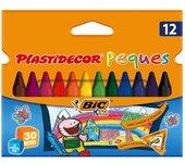 Lápiz de Cera BIC Plastidecor (12 Un)