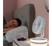 Innovagoods Fanled Ventilador de Escritorio Recargable con LED 4000mAh