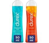 Durex - Pack Lovers Connect: Lubricante Frescor H2O+ Lubricante Calor, 2x 50 ml, Sensualidad Máxima,