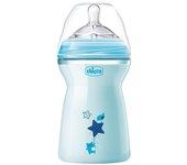 Chicco Biberón Naturalfeeling Azul Flujo Rápido 330Ml 6M+