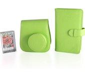 FUJI KIT INSTAX FUNDA+ALBUM + MARCO LIME GREEN