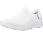 Zapatos de Mujer SKECHERS Slipins Ultra Flex All Tecido Blanco (38)